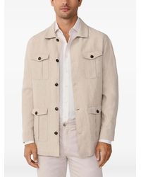 Hackett - Four-Pocket Linen Jacket - Lyst