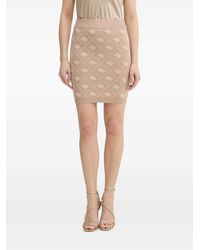 Guess - Monogram-Knit Mini Skirt - Lyst