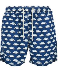Mc2 Saint Barth - Badeshorts Mit Auto-Print - Lyst