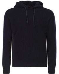 Tagliatore - Long-Sleeve Hooded Sweater - Lyst