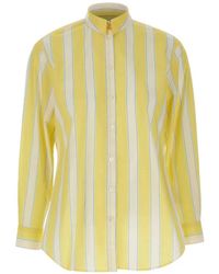 MC2 Saint Barth - Brigitte Gestreepte Katoenen Blouse - Lyst
