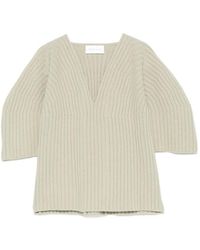 Christian Wijnants - Ribbed-Knit V-Neck Sweater - Lyst