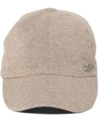 Borsalino - Logo-Plaque Cashmere Baseball Cap - Lyst