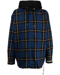 MASTERMIND WORLD - Check-pattern Hooded Shirt Jacket - Lyst