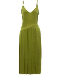 JW Anderson - Midi-Jurk Met Lint Vlak - Lyst