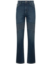 Moorer - Biker-Style Five-Pocket Jeans - Lyst