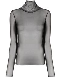 Patrizia Pepe - Camiseta a capas con diseño translúcido - Lyst