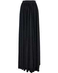Ferragamo - High-waisted Gathered Maxi Skirt - Lyst