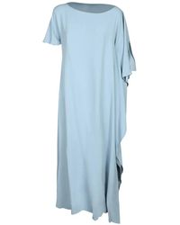 Chantal Thomass - Maxi Asymmetric Draped Dress - Lyst