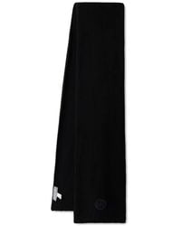 MICHAEL Michael Kors - Ribbed-Knit Logo-Patch Scarf - Lyst