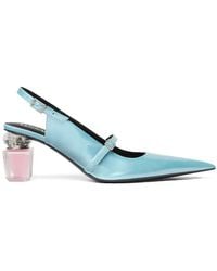 Versace - Zapatos Bright Crystal con tacón de 70 mm y tira trasera - Lyst