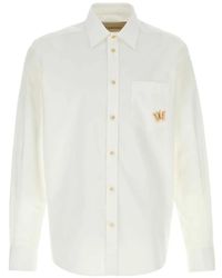 Valentino Garavani - Butterfly-Embroidered Poplin Shirt - Lyst