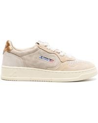 Autry - Medalist Suede Sneakers - Women's - Fabric/calf Leather/calf Suede/rubber - Lyst