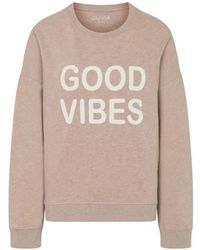 Juvia - Good Vibes Fleece Sweater - Lyst