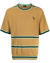 PS by Paul Smith - Zebra-patch Striped T-shirt - Lyst