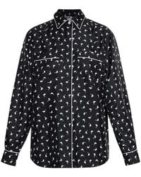 Moschino - Printed Silk Shirt - Lyst