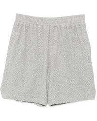 WRSTBHVR - Fred V2 Geometric-Patterned Terry-Cloth Shorts - Lyst