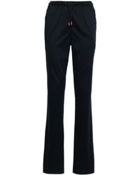 Kiton - Drawstring-Waist Straight-Leg Trousers - Lyst