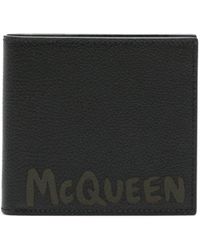 Alexander McQueen - Logo Leather Wallet - Lyst