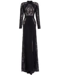 Saiid Kobeisy - Embroidered Lace Long Sleeve Maxi Dress - Lyst
