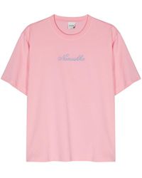 Nanushka - Reece T-shirt Van Biologisch Katoen - Lyst