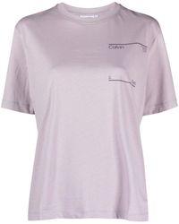 Calvin Klein - Future Archive Logo-print Cotton T-shirt - Lyst