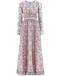 Giambattista Valli - Popping Paisley Embroidered Tulle Dress - Lyst
