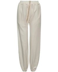 OPEN YY - Curved-Zip Track Pants - Lyst