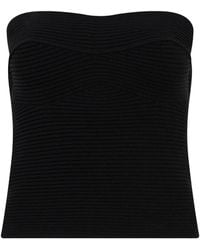 Alberta Ferretti - Ribbed-Knit Tube Top - Lyst
