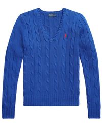 Polo Ralph Lauren - Cable-Knit V-Neck Sweater - Lyst