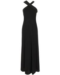 Max Mara - Halterneck Maxi Dress - Lyst
