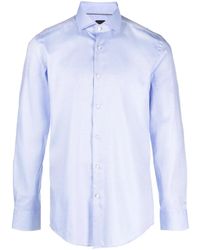 BOSS - Spread-Collar Long-Sleeve Shirt - Lyst