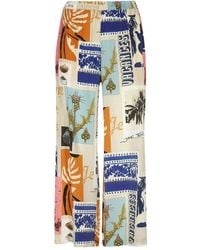 Weekend by Maxmara - Geometric-Print Trousers - Lyst