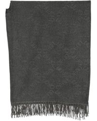 Liu Jo - Écharpe Frangée À Logo En Jacquard - Lyst