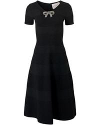 Carolina Herrera - Robe Courte À Nœud Orné De Cristaux - Lyst