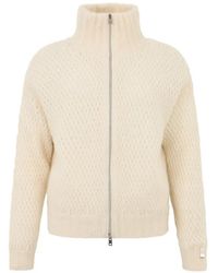 Herno - Zip-Up High-Neck Cardigan - Lyst