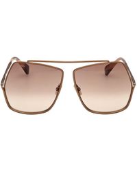 Max Mara Eyewear - Geometric-Frame Sunglasses - Lyst