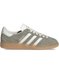 adidas - Muenchen Suede Three-Stripe Sneakers - Lyst
