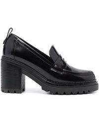 Sergio Rossi - Joan 90Mm Leather Loafers - Lyst