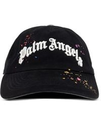 Palm Angels - Paint-Splatter Logo-Embroidered Cap - Lyst