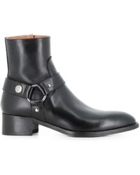 Alberto Fasciani - Harness Leather Ankle Boots - Lyst