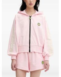 Barrow - Logo-Patch Zip-Up Hoodie - Lyst