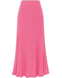 Anna Quan - Amber Ribbed-knit Cotton Skirt - Lyst