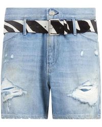 RTA - Shorts Denim Con Effetto Vissuto Pierce - Lyst