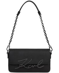 KARL LAGERFELD - Small K/Signature Chain Shoulder Bag - Lyst
