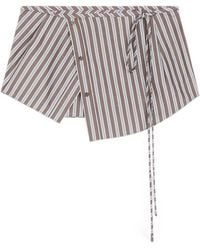 Dries Van Noten - Striped Cotton Wrap Belt - Lyst