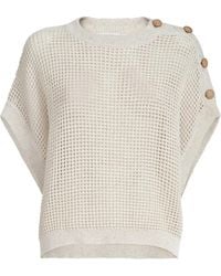 Brunello Cucinelli - Top Con Botones - Lyst