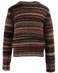 Kangra - Horizontal-Stripe Crew-Neck Sweater - Lyst