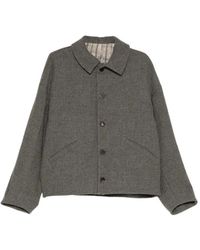 DEVOA - Veste En Laine À Boutonnière - Lyst
