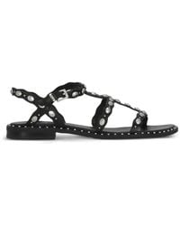 Ash - Plus Stud-Embellished Leather Sandals - Lyst